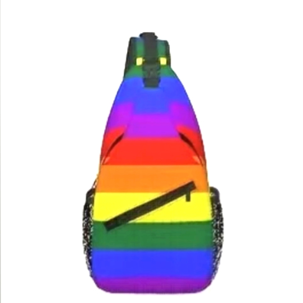 🌈 Rainbow Pattern Chest Bag